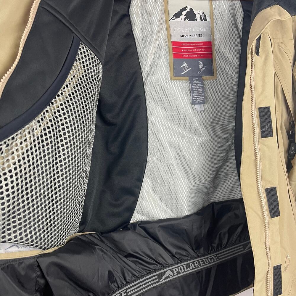 Polar Edge Ski Jacket Silver Series Snow Winter Tan Beige Women's Large - Picture 6 of 11